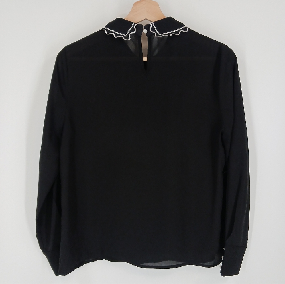Contrast Mirrored Face Blouse - Picture 3 of 4